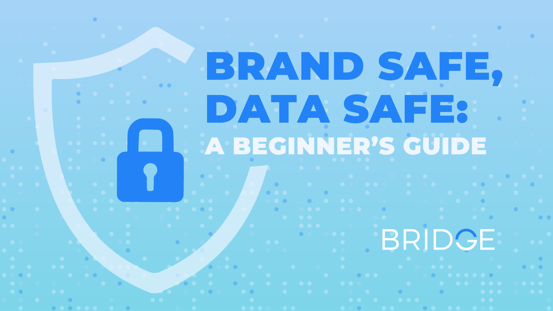 Brand Safe, Data Safe A Beginner’s Guide BRIDGE